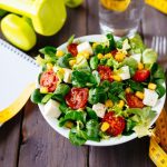 Healthy fitness salad